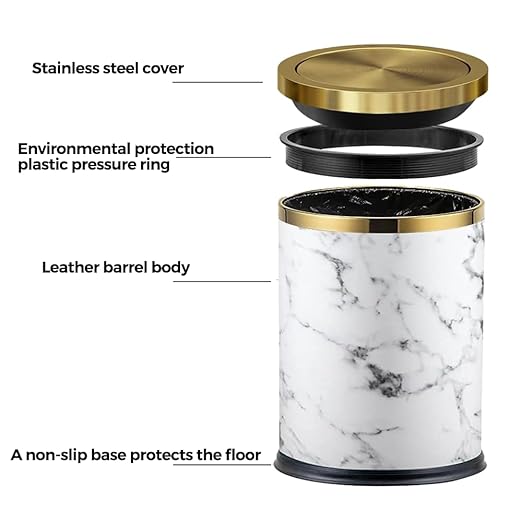 4 Gallon Bathroom Trash Can - Image 3