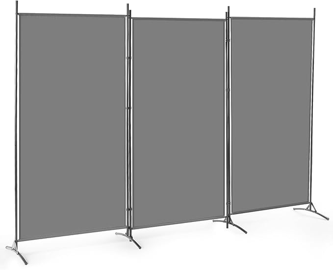 DUMOS 3 Panel Partition Room Divider, 6 Ft Tall Folding Privacy Screen by DumosLifestyle