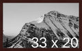 Frame It Easy 33 x 20 Merlot Wood Frame by FrameItEasy
