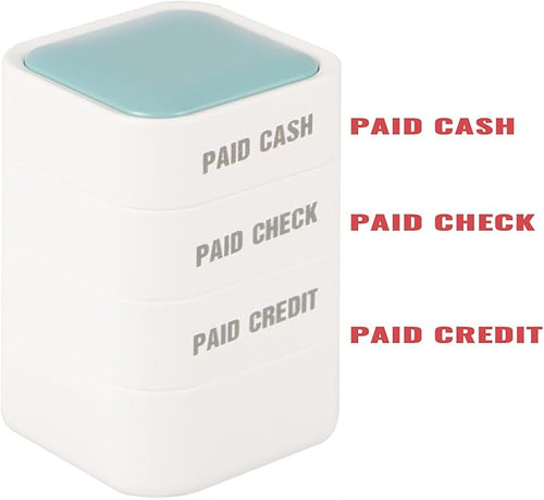 3-in-1 Paid Cash/Paid Check/Paid Credit Stamps in Full by WEJOIN
