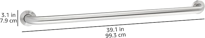 Amazon Basics Bathroom Handicap Safety Grab Bar, 42 Inch Length, 1.5 Inch - Image 6