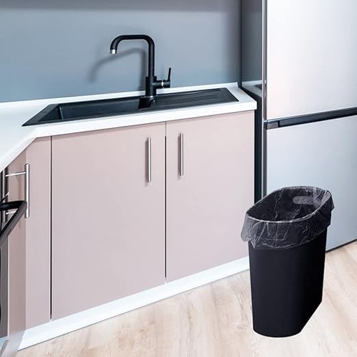 ROYFACC Small Trash Can Plastic Bathroom Wastebasket 3.2 Gallon Slim Garbage - Image 7