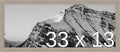 Frame It Easy 33 x 13 Rustic Gray Wood Frame by FrameItEasy