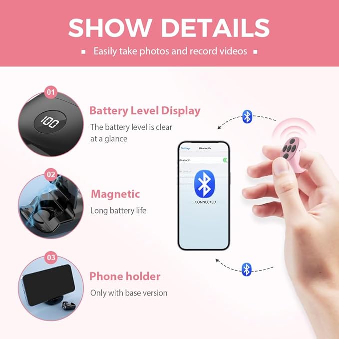 Fingertip Wireless Bluetooth Remote Control, 2026 New Bluetooth Ring Scroller - Image 3