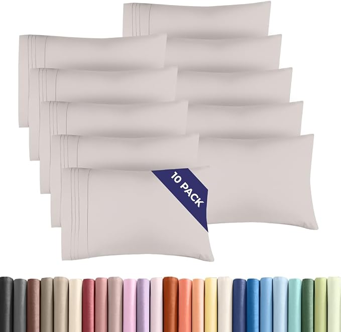 King Pillow Cases Set of 10 by CGKUnlimited