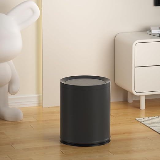 2.6 Gallon/10L Modern Metal Bathroom Trash Can - Image 8