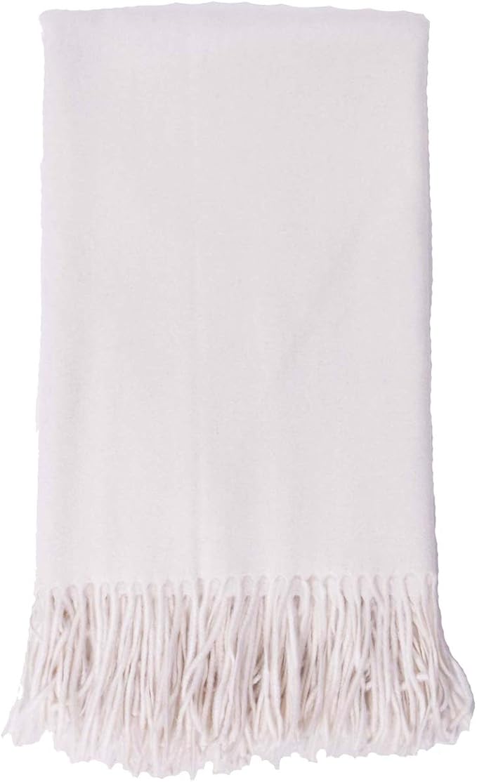 Alashan Cashmere Blend Ripple Finish Woven Throw by Alashan
