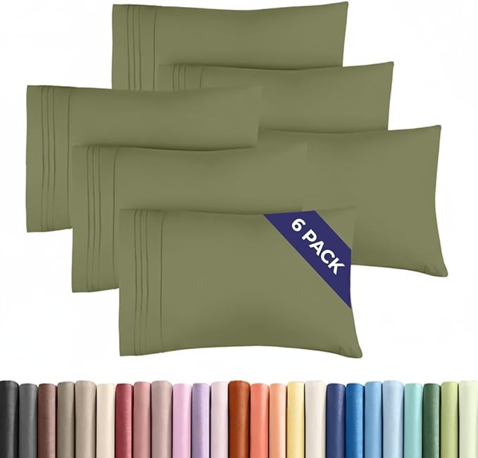 Queen Pillow Cases Set of 6 by CGKUnlimited