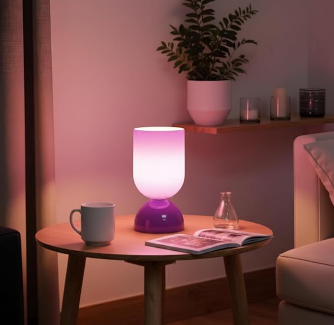 8.9" Modern Glass Table Lamp for Living Room, Dimmable Desk Lamps for Bedroom - Image 7