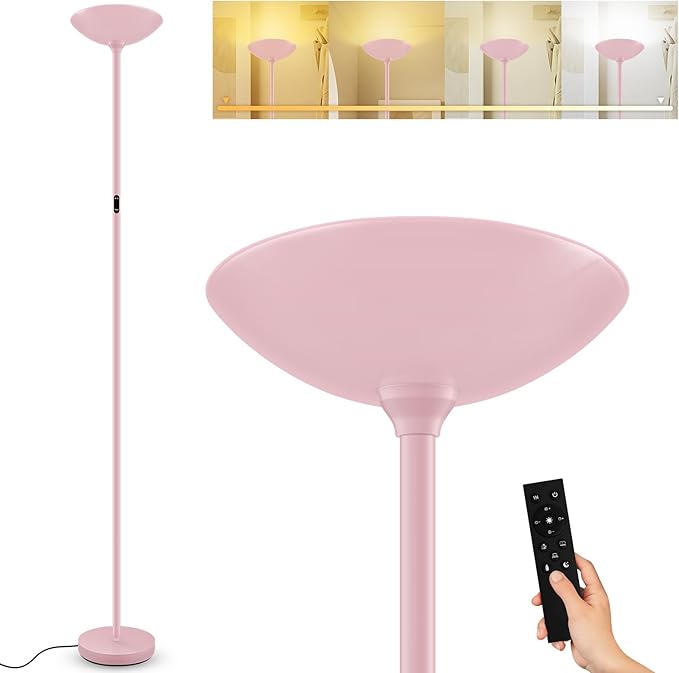 Stepless Dimmable Floor Lamp, 30W 3000LM Super Bright LED Torchiere Floor Lamps by Bricosmocon-DecorYourHome