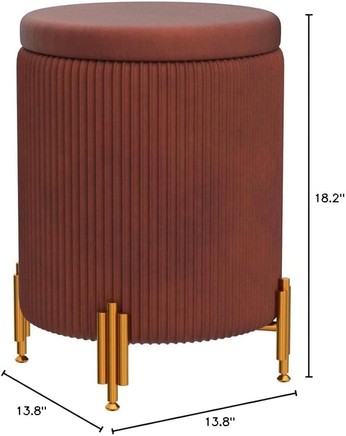 Mxfurhawa Round Ottoman Foot Stool - Image 2
