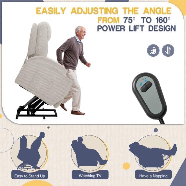 Furmax Electric Power Lift Recliner Chair - Image 4