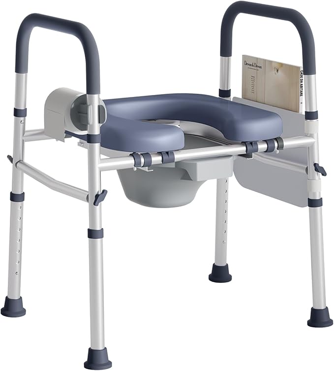 Bedside Commode for Seniors, FSA/HSA Eligible Bedside Toilet by MANYUKOI