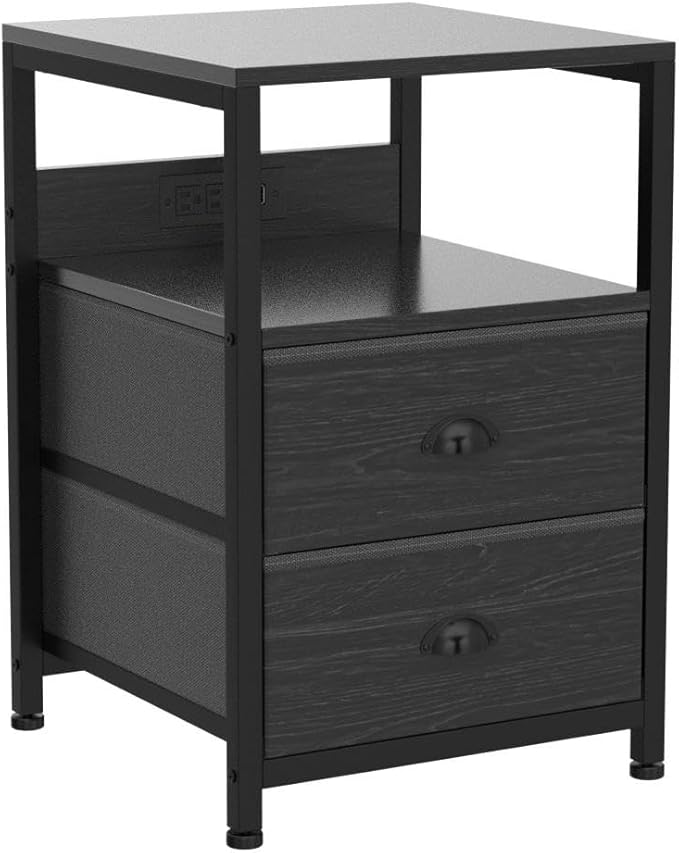 Furologee Nightstand Set of 2, - Image 4