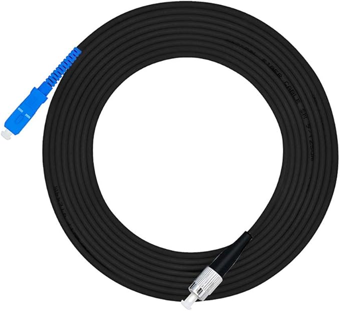 Jeirdus 150M SC to FC Outdoor Armored Simplex 9/125 SM Fiber Optic Cable Jumper by Jeirdus