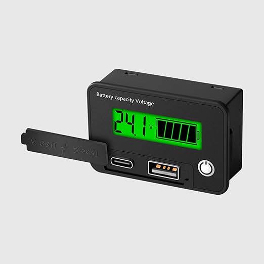 12V 24V Battery Capacity Indicators DC8-30V Leads Acid Lithium Voltages Tester - Image 6