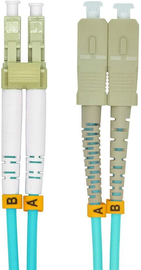 Jeirdus 100 Meters 328ft LC to SC Duplex 50/125 10G OM3 Multi-Mode Fiber Optic - Image 2
