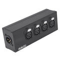 HUALEU 3Pin XLR 1 Male to 4 Female Splitter, 4WAY XLR Four-Input and one-Output by HUALEU