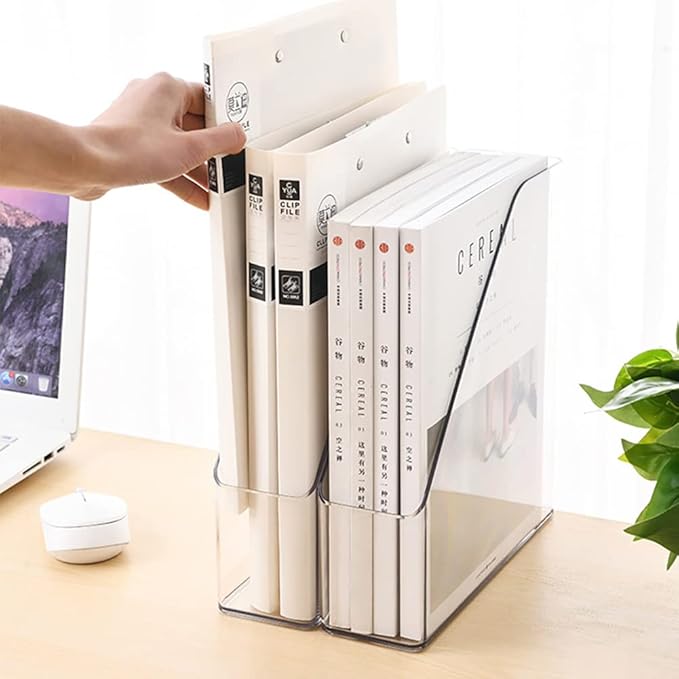 ICCGBHGO Magazine Holder, Desktop File Magazine Book Storage Shelf - Image 2