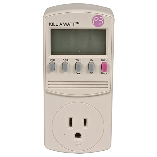 P3 International P4400-VP Monitor, Electricity Usage, Kill-A-Watt, 8 Measures by P3International
