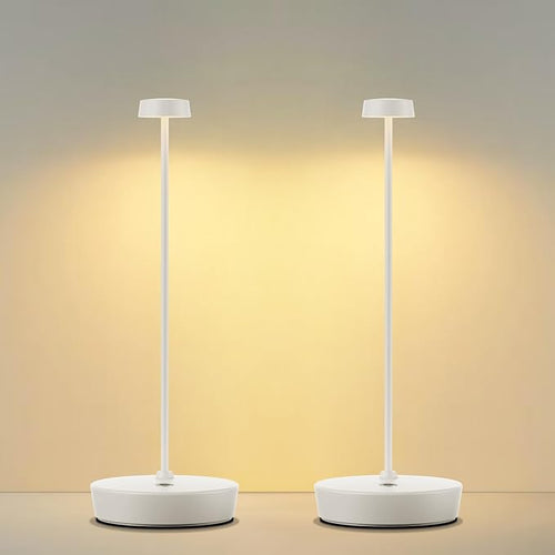 2Pack Cordless LED Table Lamp，Rechargeable Battery Desk Lamps, 3 Color Stepless by SIKEVHT