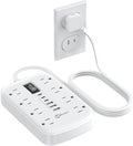 2 Prong Power Strip, 3 to 2 Prong Outlet Adapter, 1700J 2 Prong Surge Protector by okleeic