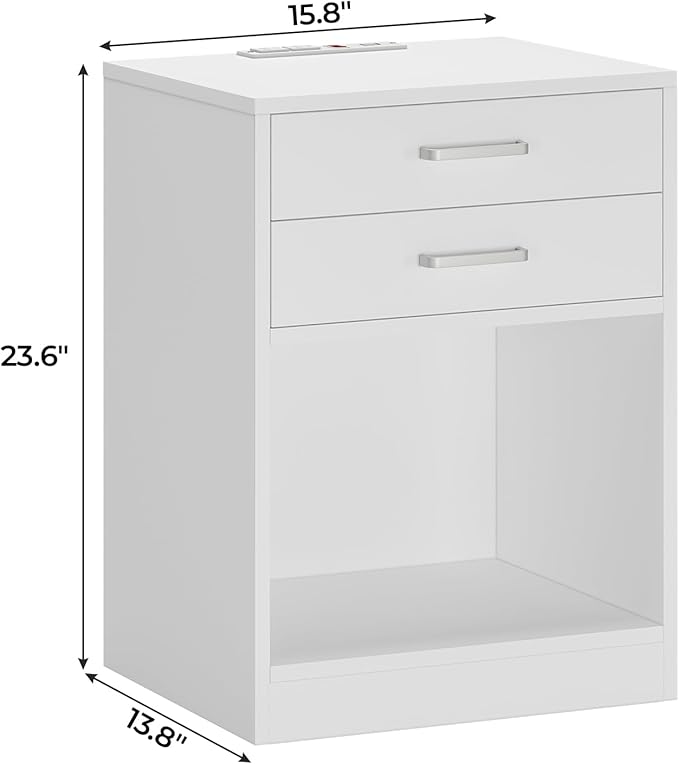 ADORNEVE Nightstands Set of 2, Night Stands - Image 3