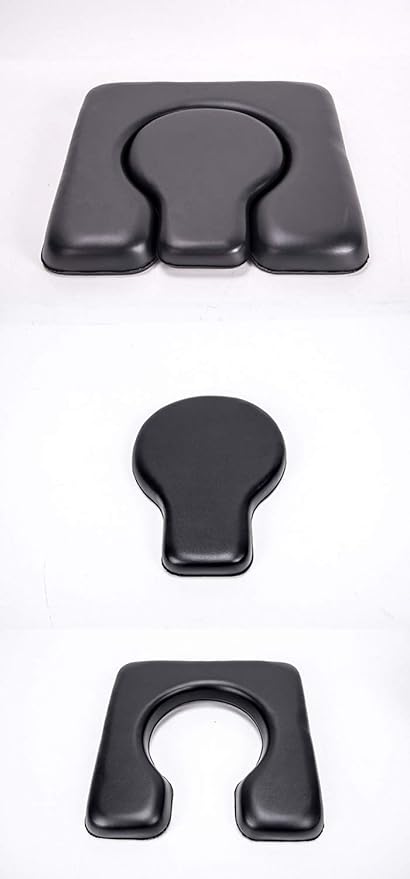 MUUL-WHCH PU Commode Seat Cushion, Shower Wheelchair, C Shape - Image 2