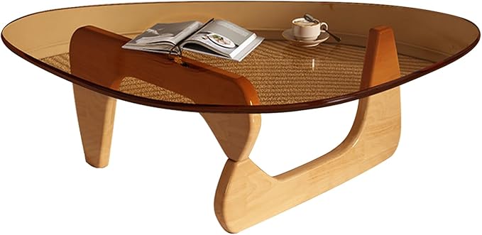 Modern Glass Coffee Table for Living Room, Mid Century Coffee Table, Small - Image 7