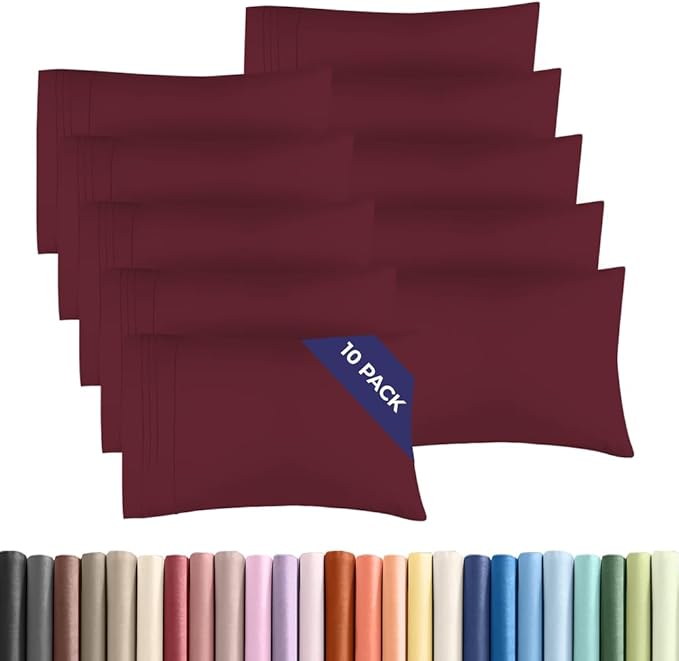 Queen Pillow Cases Set of 10 by CGKUnlimited