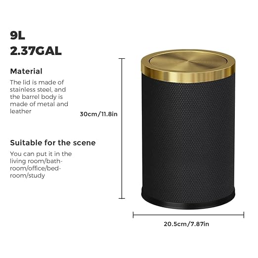 2.4 Gallon Bathroom Trash Can - Image 7