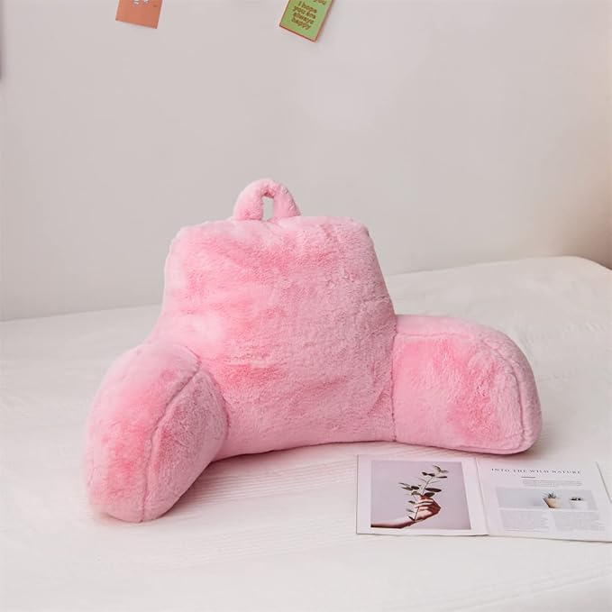 Holawakaka Standard Faux Fur Bed Rest Pillow by Holawakaka