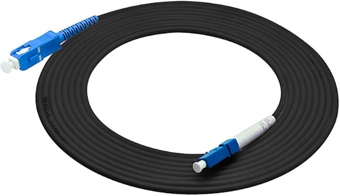 Jeirdus 5M LC to SC Outdoor Armored Simplex 9/125 SM Fiber Optic Cable Jumper - Image 4