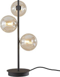 Mid Century Modern 3 Lights Globe Table Lamp Contemporary Minimalist Tall by Magiroz
