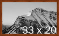 Frame It Easy 33 x 20 Russet Wood Frame by FrameItEasy