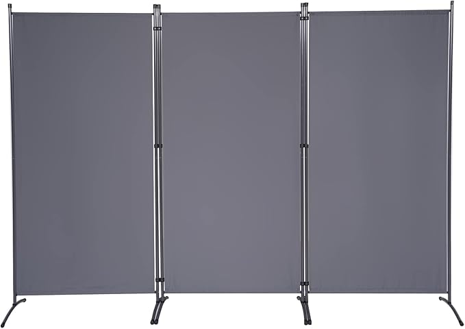 6 FT Tall Room Divider Screen Fabric Wall Divider - Image 8