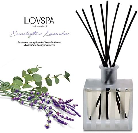 LOVSPA Reed Diffuser Set, DE-Stress Lavender Eucalyptus Scented Oil Diffuser - Image 5