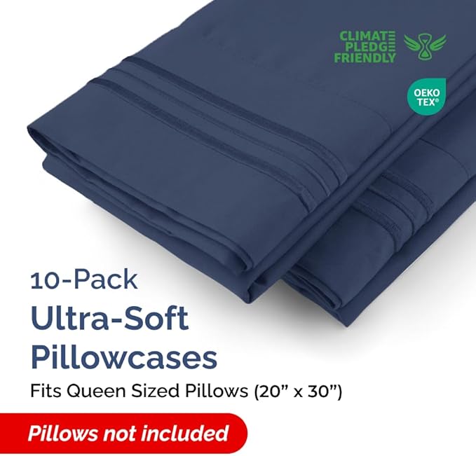 Queen Pillow Cases Set of 10 - Image 2