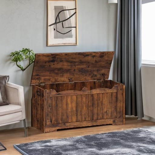 Hzuaneri 39.4" Storage Chest, Storage Bench Trunk - Image 5