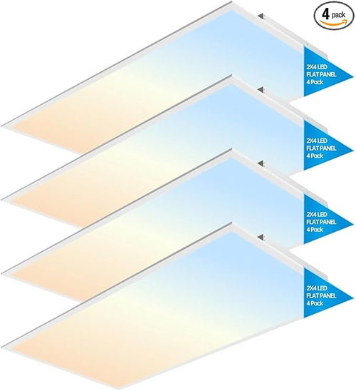 2x4 FT LED Light Flat Panel, 5 CCT 3K | 3.5k | 4K | 5K | 6.5K, Dimmable by LEDENERGYPLUS