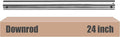 DPXMYG 24 inch Ceiling Fan Downrod by dpxmyg