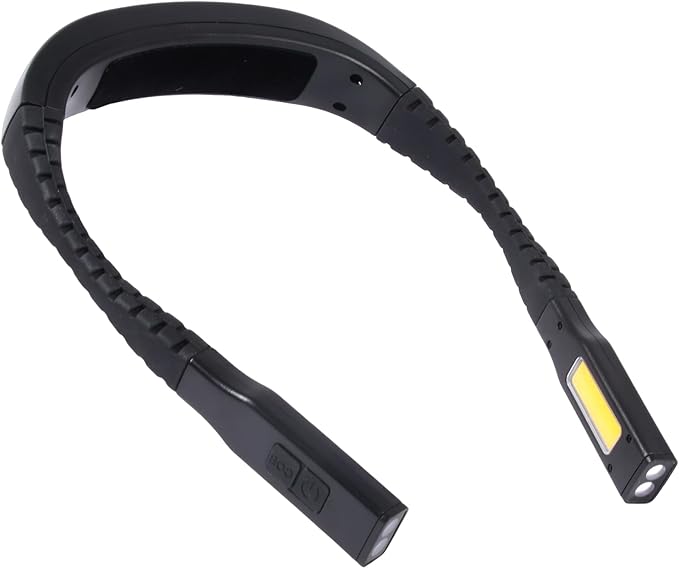 Rechargeable Neck Light with Dual-Sided LED, 1200mAh Battery, Large Velvet Neck by Bsdgeclogy