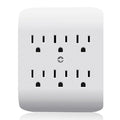 ELEGRP 6-Outlet Extender with Central Anchor, 3-Prong Grounded Wall Tab by ELEGRP%7CELEGROUP