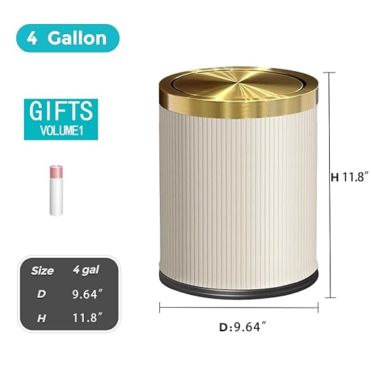4 Gallon Bathroom Trash Can - Image 7