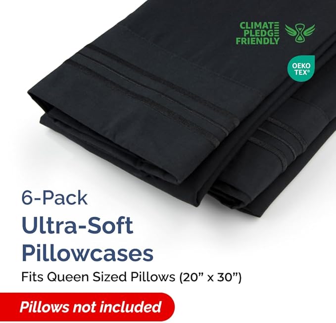 Queen Pillow Cases Set of 6 - Image 2