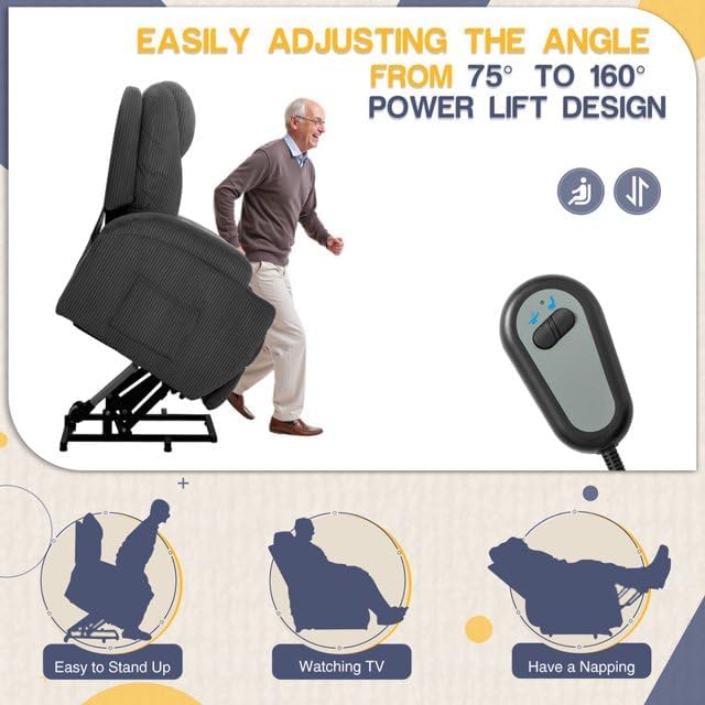 Furmax Electric Power Lift Recliner Chair - Image 4