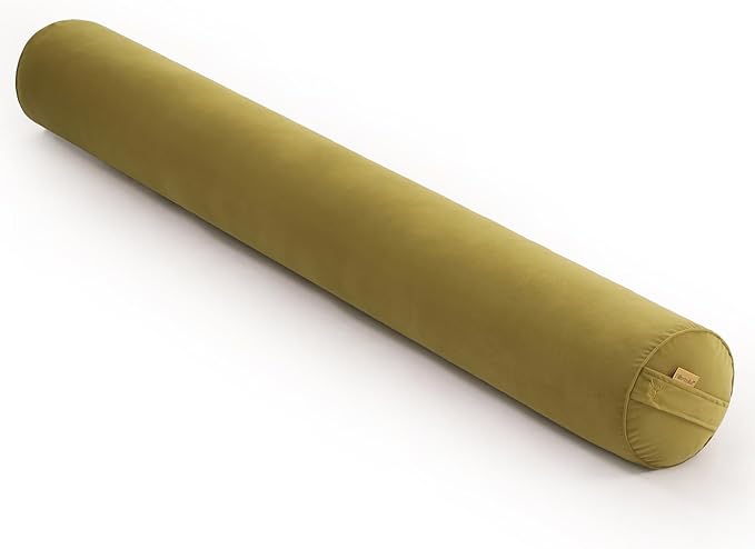 Long Round Body Pillow for Adults – Bolster Pillow for Bed, Cervical Roll Pillow by Ailuteie