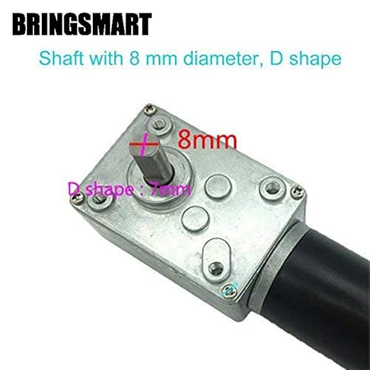 BRINGSMART A58SW31ZY 12V DC Worm Gear Motor Self-Locking Reversed Mini Turbine - Image 3