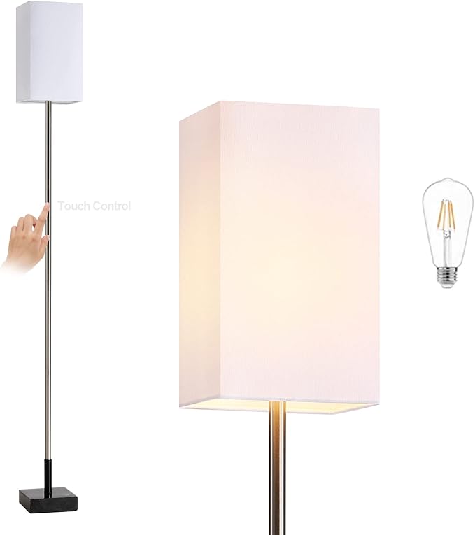 Floor Lamp, 3-Way Touch Control Dimmable Standing Lamp by FIGDIFOR
