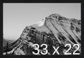 Frame It Easy 33 x 22 Black Grain Wood Frame by FrameItEasy